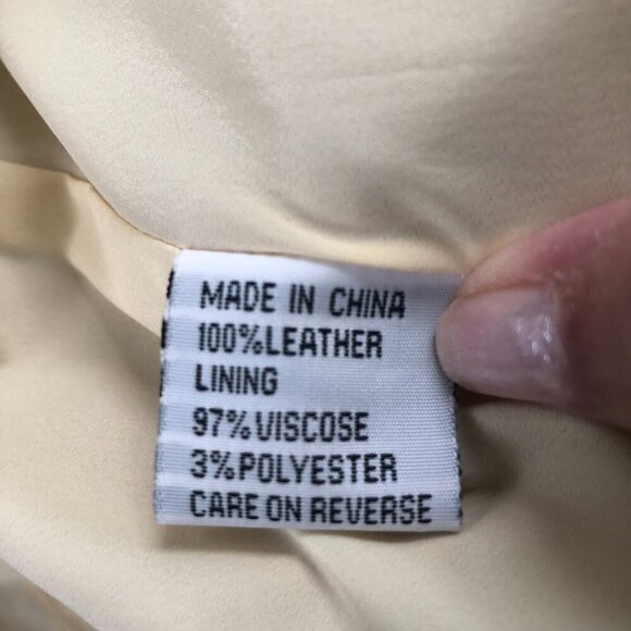 Vintage St. John Sport By Marie Gray 100% Leather Jacket Camel Size Medium EUC - Picture 16 of 16